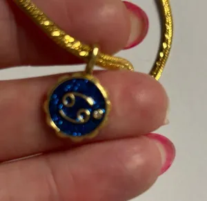 Fashion jewlery cancer sign necklace thumbnail 2