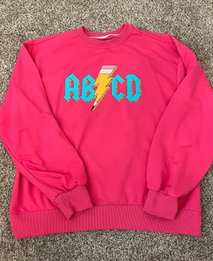 Teacher sweatshirt Pink thumbnail 1