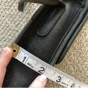 Vintage Coach Turnlock Crossbody Bag 90s Black #356 0149-356 Front Flap Handbag thumbnail 14