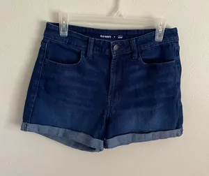 Old Navy High Rise Denim Shorts Size 8 thumbnail 1