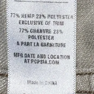 Patagonia Women Size‎ 8 Beige Hemp Blend Straight Leg Pants Pockets Mid Rise thumbnail 9