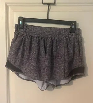 Heather Grey Lululemon Shorts Hotty Hot 4" thumbnail 1