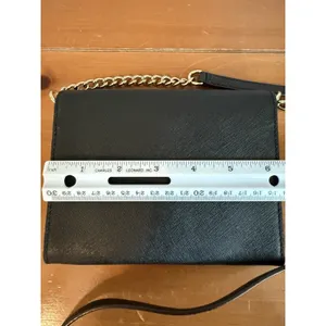 Kate Spade Black Cedar Street Mini Leather Envelope Crossbody Shoulder‎ Bag thumbnail 10