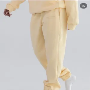 Comfrt pastel edit yellow sweatpants thumbnail 1
