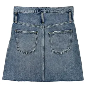 AGOLDE 90's Denim Mini Jean Skirt High Waisted Blue Cotton Festival Size 24 thumbnail 7