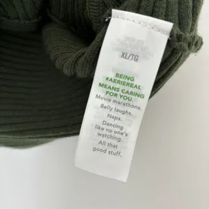 Aerie Dark Green Ribbed Crop Top Corset NWOT Womens X-Large thumbnail 4