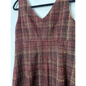 Laundry by Shelli Segal Plaid‎ Tweed Dress 8 Retro Academia Twee Preppy Office thumbnail 6