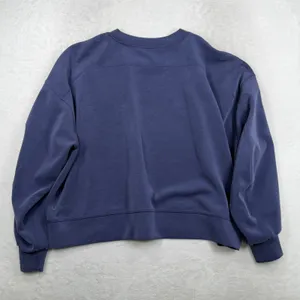 Lululemon XL Perfectly Oversized Cropped Crew Softstreme Night Sea Sweatshirt thumbnail 10