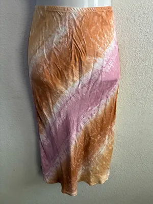 🆕love...ady Orange to Pink Ombre Mid Skirt XS🆕 thumbnail 5