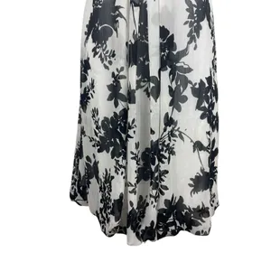 David’s Bridal Black White Floral Strapless Bridal Bridesmaid Party Dress 10 NWT thumbnail 4
