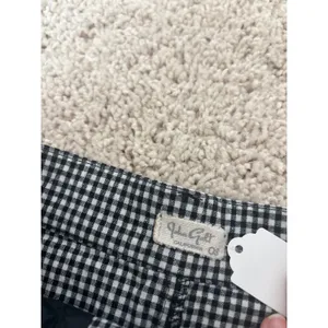 John Galt Mini Skirt Womens One Size Black Gingham Excellent A-Line Checkered thumbnail 2