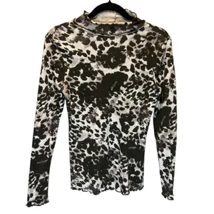 Anthropologie Pilcro Printed Long Sleeve Turtleneck - size Small thumbnail 2