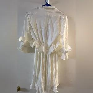 Pretty little things White Frill Detail‎ Pleated Skater Dress thumbnail 3
