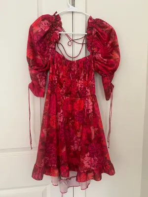 For Love & Lemons Mini Dress Floral thumbnail 4