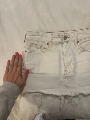 Pacsun White Mini Skit Denim  thumbnail 4