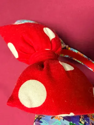 Disney Parks Splash Mountain Minnie Mouse Red Polka Dot Puffy Bow Headband thumbnail 4