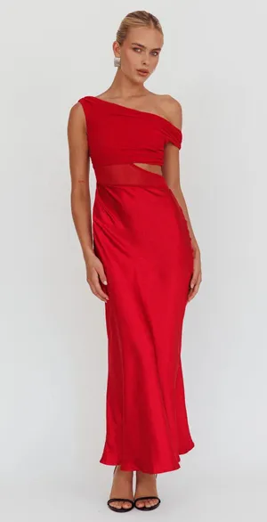 Selfie Leslie Red Dress thumbnail 1