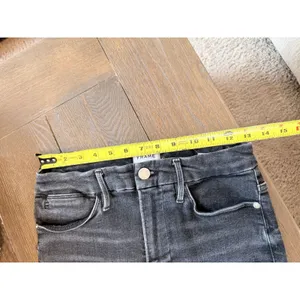 Frame‎ Le Super High Straight Jeans Womens Faded Black 29 thumbnail 7