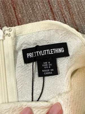 PrettyLittleThing Ivory Strapless Mini Dress thumbnail 7