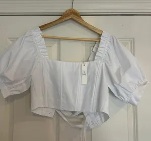 I Just Have to Have It Boutique White Corset Top thumbnail 1