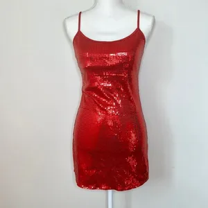 Dreamgirl Sexy Jessica Rabbit Sequin Dress thumbnail 2