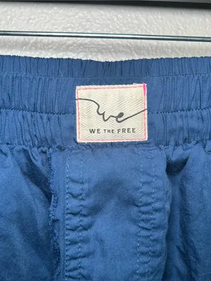 Free People Day To Day Blue Cotton Blend Loungewear Boxer Shorts Women’s Size XS thumbnail 5