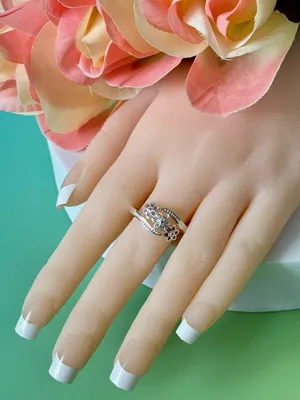 Floral Ring, Size 8 Silver thumbnail 1