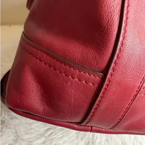 COACH Legacy Molly Duffle tote satchel purse handbag Cognac Glove Leather thumbnail 8