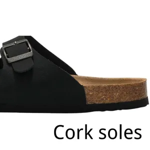Beranmey Cork Footbed 2 Straps Adjustable Buckle Women Sandals, Size 42 thumbnail 2