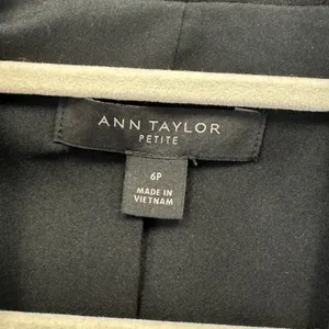 Ann Taylor Petite Single Button Blazer Jacket Size‎ 6P Professional Career Black thumbnail 7