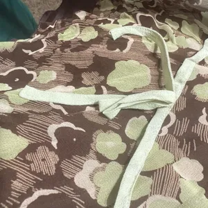 Allison Taylor Silk Floral Midi Skirt Brown Green Ruffle Hem Y2K Whimsigoth L thumbnail 5