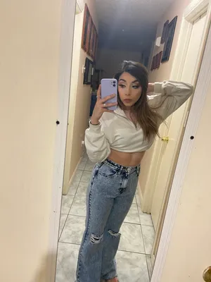 Ripped Flare Mom Jeans Blue Size 4 thumbnail 3