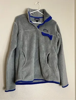 Patagonia Womens Snap-T Fleece Pullover‎ Jacket Size: L thumbnail 1