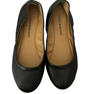 Lucky Brand Erin Black Leather Ballet Flats 7.5 thumbnail 8