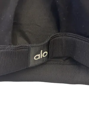 Alo ALOSOFT ICONIC 90'S BRA BLACK Size M NWT thumbnail 7