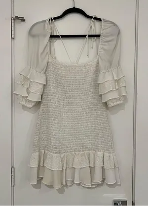 For Love & Lemons Bora Bora Ruffle Dress thumbnail 10