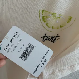 Free People We The Free Fruit Medley Lime Tart Tee Graphic Casual Elevated Basic Med thumbnail 8