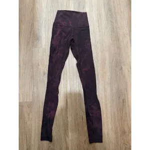 Lululemon Align High Rise 28 Pant Diamond Dye Cassis‎ Black Size 6 Yoga Leggings thumbnail 3