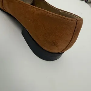 Nine West Oriah Loafer Women's Size 7M Chestnut Square Toe Slip On Chain Career thumbnail 7