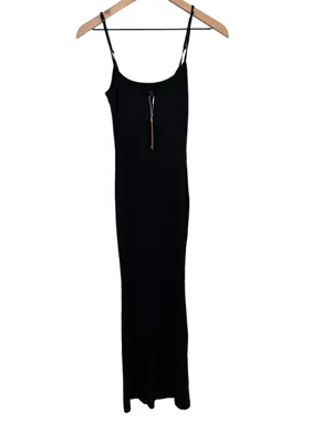 SKIMS Soft Long Slipdress ONYX Medium NWT thumbnail 4
