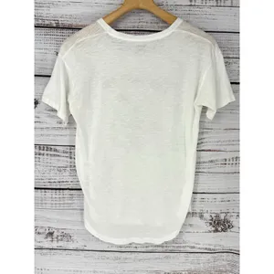 Madewell Top Womens S White Maui Beach‎ Club Short Sleeve Crew Neck Wisper Tee thumbnail 4