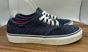 Vans Low Top‎ Lace Up Shoes Sneakers Denim Snake Print Skater Casual Women's 6.5 thumbnail 1