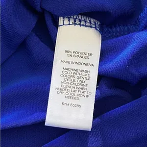 Express Blouse Royal Blue Sleeveless Small Office Preppy Bright Classy thumbnail 9