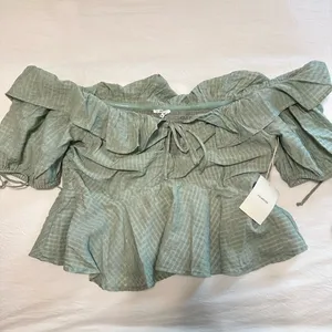 NWT Tularosa Maggie Top in Sage thumbnail 2