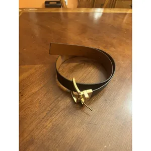 MICHAEL KORS Signature Reversible Belt Brown Gold Buckle No Sz thumbnail 2