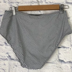 Cupshe striped black white high waist swim bottom small NWT thumbnail 5