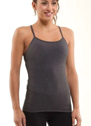 Lululemon Power Y Tank Sz 6 Gray thumbnail 1