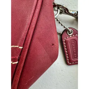 Vintage Y2K RARE Coach Soho Leather Framed Kisslock Clutch Wristlet Bag Pouch thumbnail 8
