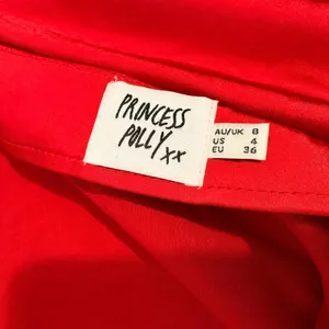 Princess Polly Red Satin Midi Skirt High Waisted Side Zip Size‎ US 4 AU/UK 8 thumbnail 3