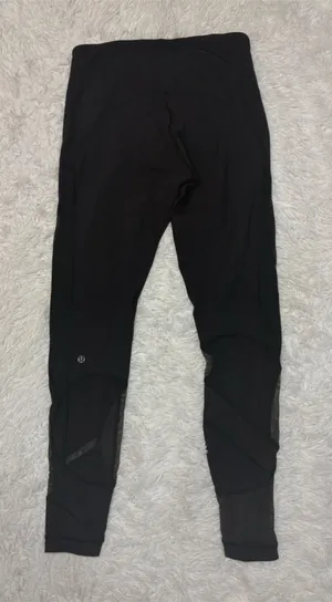 Lululemon Black Mesh-Panel High-Waist Leggings thumbnail 1